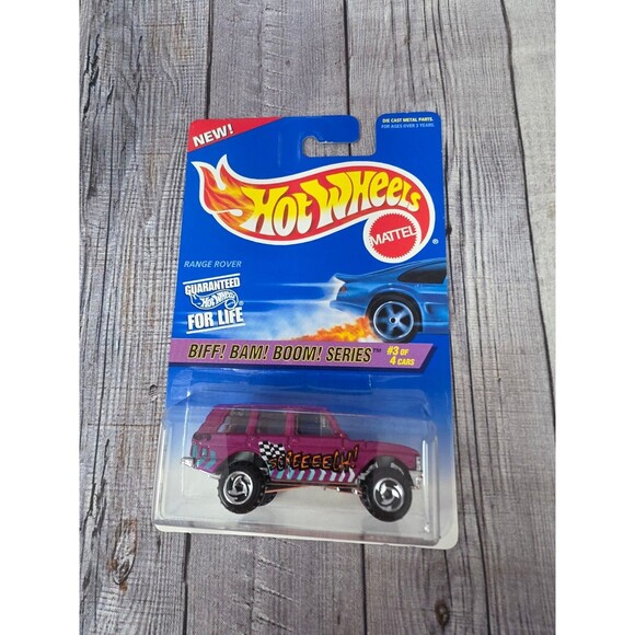 Hot Wheels 1989 RANGE ROVER Race Biff! Bam! Boom! Set #544 ORSB Wheels 1996 NRMT - Picture 1 of 8
